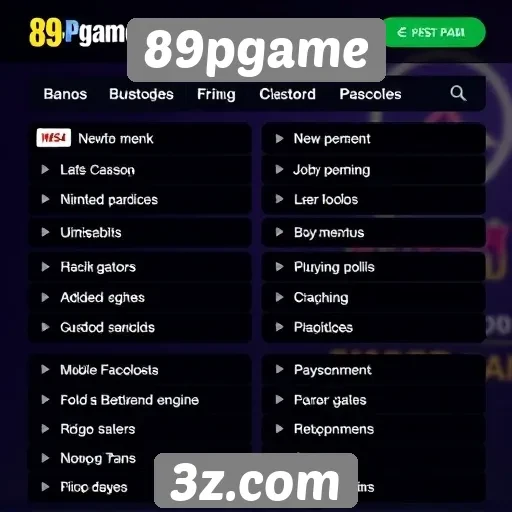 Métodos de pagamento disponíveis no 89pgame